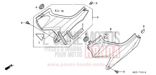 SEITENABDECKUNG (CB600F3/4/5/6) CB600F3 de 2003